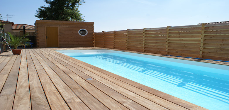 Panneau brise vue bois de jardin piscine balcon design Lignz 2362