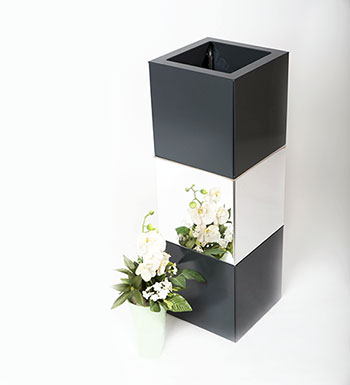 Jardinière modulable bicolore miroir