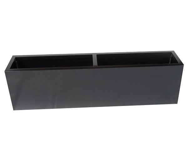 jardinière rectangle balcon noir